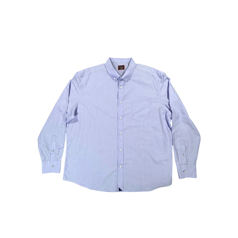 UNTUCKit Long Sleeve Button Down Shirt Mens XXXL Blue Wrinkle Free Cotton